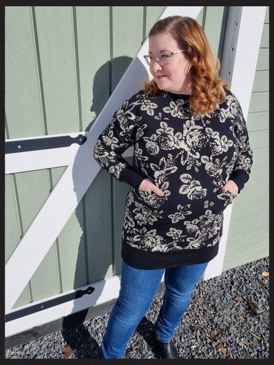 Sala Design: Hali, naisten oversize college / huppari / tunika XS - XXL