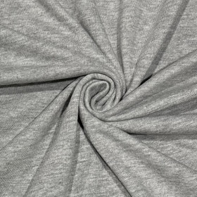 100% puuvillatrikoo: Meleerattu vaaleanharmaa