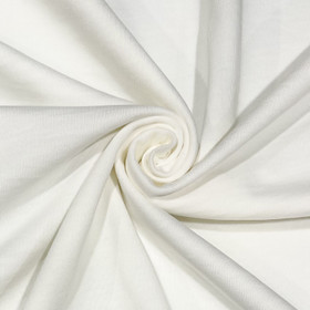 100% puuvillatrikoo: Luonnonvalkoinen