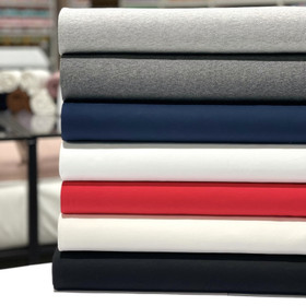 100% puuvillatrikoo: Luonnonvalkoinen