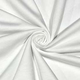 100% puuvillatrikoo: Valkoinen