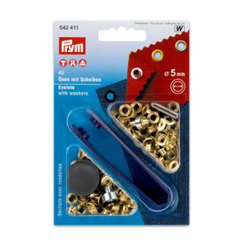 Prym: Purjerengas / sirkkarengas 5mm, kulta + työvälineet