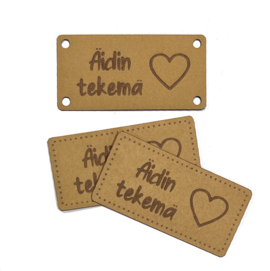 Kotimainen ompelumerkki: Äidin tekemä