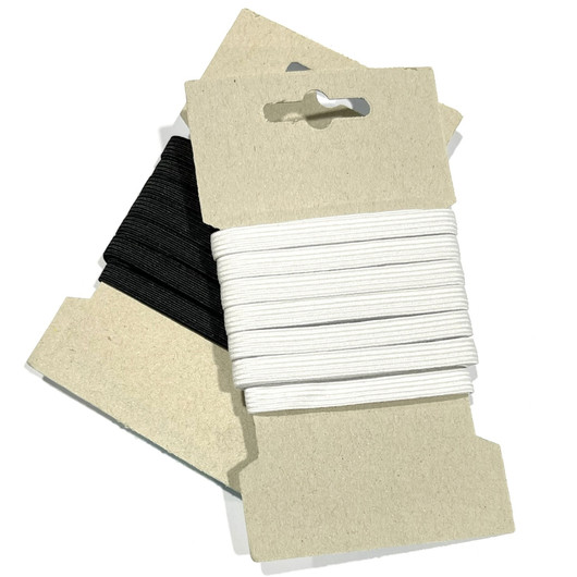 Kuminauha 6,6mm 5m, musta / valkoinen