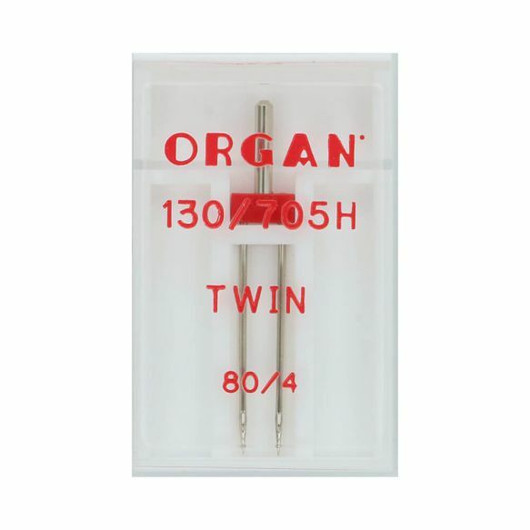 Ompelukoneneula: Organ twin universal 80/4