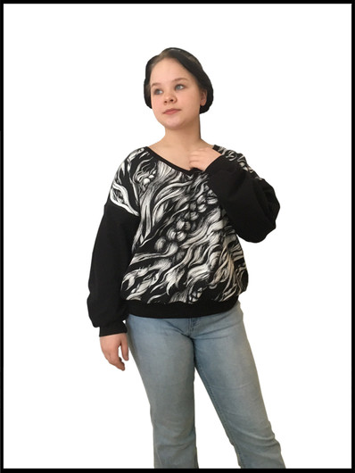 Sala Design: Lohtu, naisten oversize college/tunika, koot XS – XXL