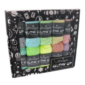 Scheepjes: Glow Up Color pack 10kpl - pimeässä hohtava lankasetti