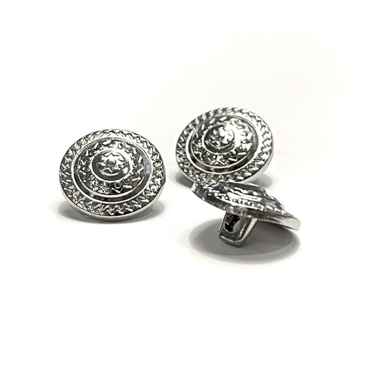 Islantilaisneulenappi 15mm, hopea