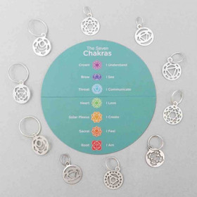 KnitPro Mindful: Silmukkamerkit 10kpl, hopeoitu