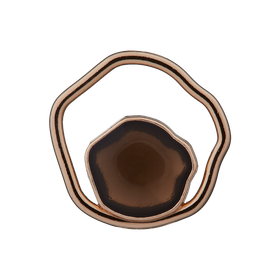 Prym: Metalli/muovinappi 20mm, kulta - ruskea