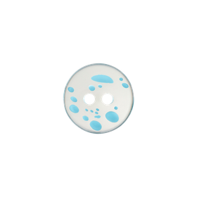 Prym: Läpinäkyvä muovinappi 14mm, turkoosi