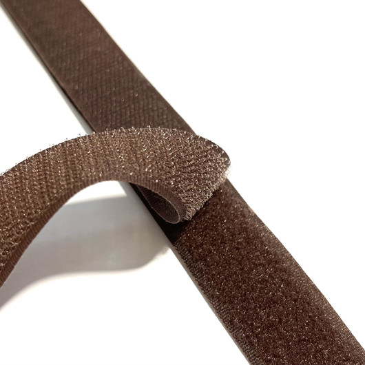 Velcro ommeltava tarranauha 25mm / 1m, ruskea