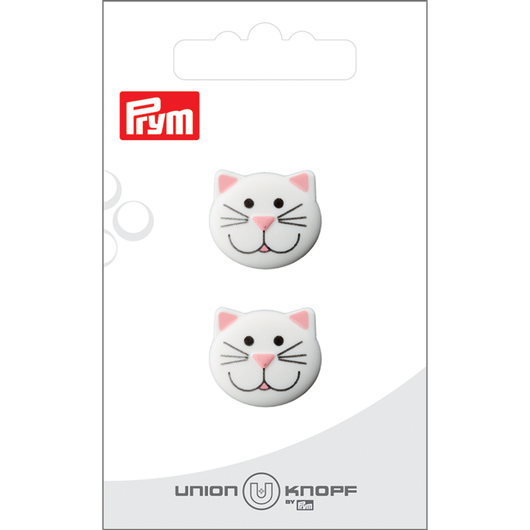 Prym: Nappi kissa 20mm 2kpl, valkoinen
