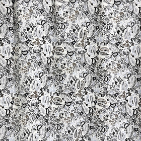 Puuvilla: Paisley, valkoinen - taube - vaaleansininen 