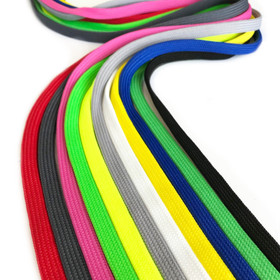 Litteä polyesterinyöri 10mm / 5m, useita värejä