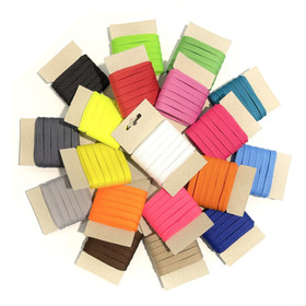 Litteä polyesterinyöri 10mm / 5m, useita värejä