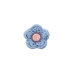 Prym: Nappi kukka 13mm, vaaleansininen