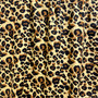 Kudottu viskoosi: Leopard, beige - konjakki - musta