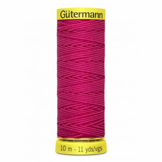 Gütermann Elastic - kuminauhalanka, pinkki 3055