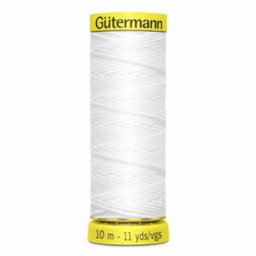 Gütermann Elastic - kuminauhalanka, valkoinen 5019