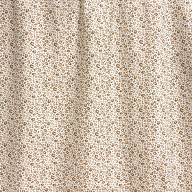 Puuvillapopliini: Leopard, valkoinen - ruskea - beige