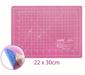 Sew Mate: Leikkuualusta 22 x 30cm, pinkki - sininen