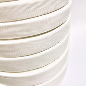 Puuvillanauha / kalanruotonauha 10-40mm / 1m, valkoinen