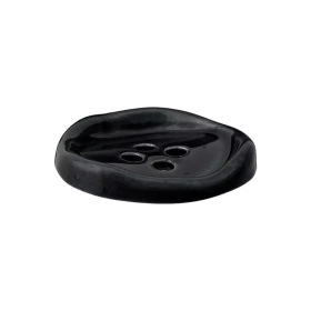 Prym: Kiiltäväksi maalattu metallinappi 23mm, tummanharmaa