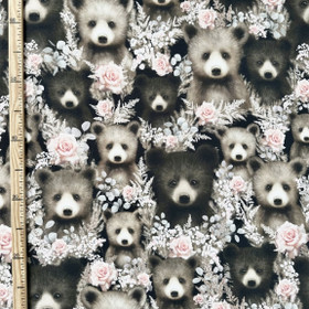 Mainelakeus: Luomupuuvillatrikoo Ruusukarhut