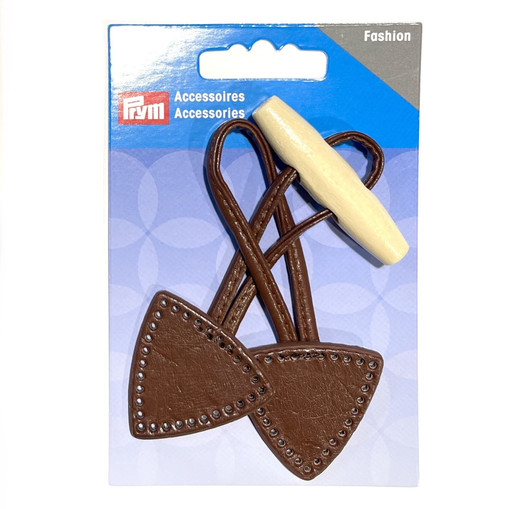 Prym: Duffelinappi 5 x 15cm, tummanruskea
