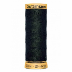 Gütermann: 100% puuvillalanka 100m: Tummanvihreä 8812