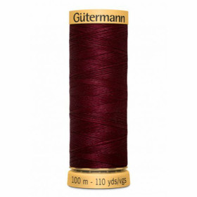 Gütermann: 100% puuvillalanka 100m: Viininpunainen 3022