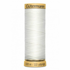 Gütermann: 100% puuvillalanka 100m: Valkoinen 5709