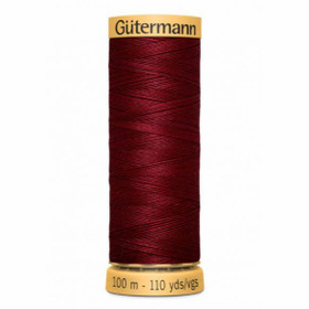 Gütermann: 100% puuvillalanka 100m: Viininpunainen 2433