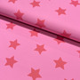 Sadetakkikangas: Tähdet, pinkki - fuksia 