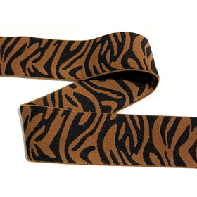 Bokserikuminauha 40mm seepra: ruskea - musta