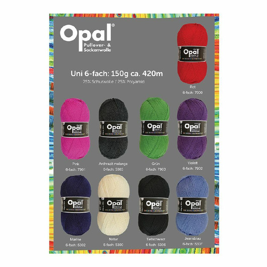 Opal: 6-säikeinen sukkalanka 
