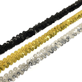 Joustava paljettinauha 20mm, useita värejä