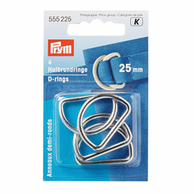 Prym: D-rengas 25mm / 4kpl, hopea