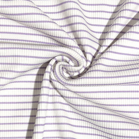 Ribbitrikoo: Raidat, valkoinen - vaalea lila