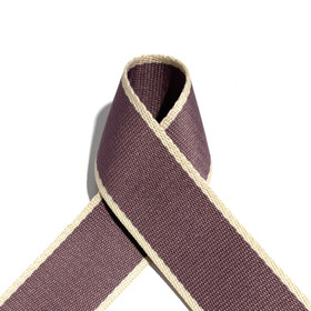 Laukkuhihna 40mm, kaksivärinen, mauve - luonnonvalkoinen