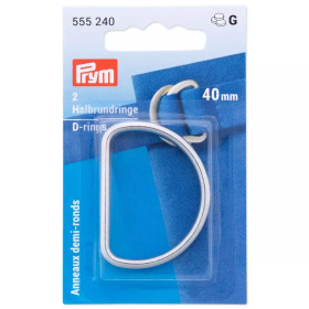 Prym: D-rengas 40mm / 2kpl, hopea