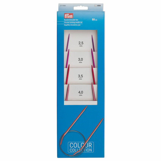 Prym: Pyöröpuikkosetti värikäs 2.5 - 4.0mm, 80 cm