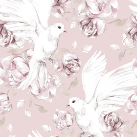 Hento Style: Puuvillatrikoo, Kyyhkyset, hento vaaleanpunainen