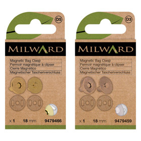 Milward: Magneettilukko 18mm, hopea ja kulta