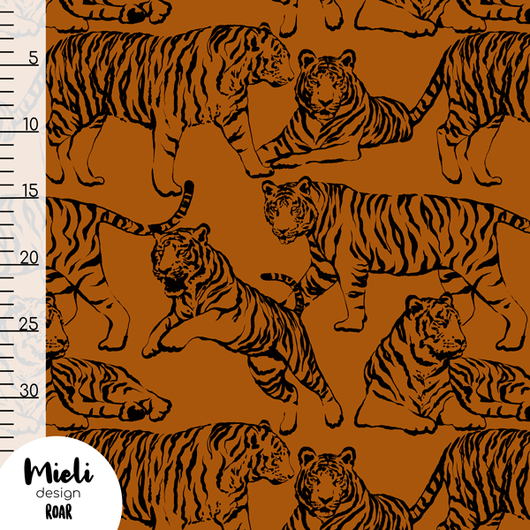 Mieli Design: ROAR cognac, luomupuuvillatrikoo