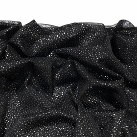 Pehmoinen glitteritylli, musta - hopea