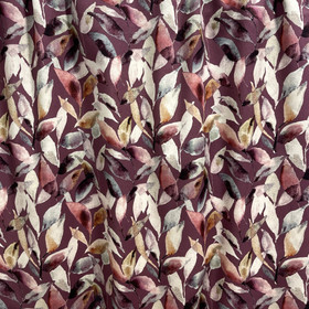 Puuvillapopliini: Lehdet, mauve - lila - ruskea