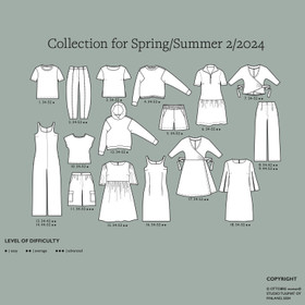 Ottobre design: Woman 34-52, kevät/kesä 2/2024