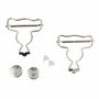 Milward: Lappuhaalarin solki 40mm + napit, hopea